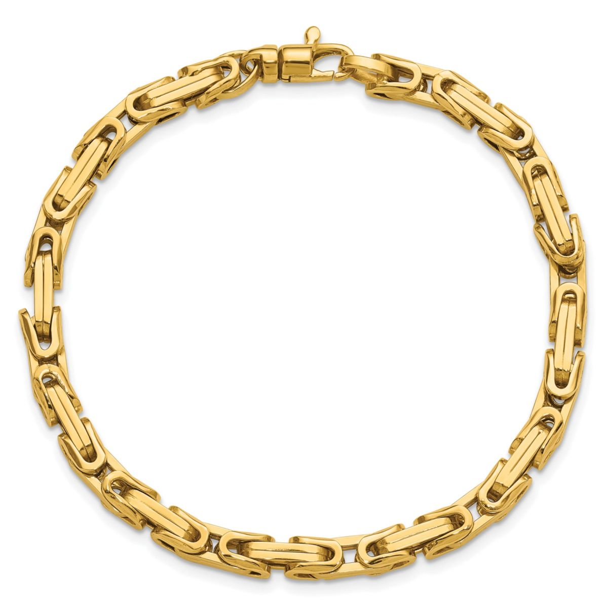 14K Yellow Gold Polished Fancy Link Bracelet