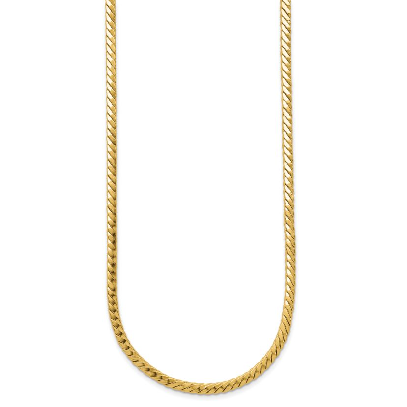 14K Yellow Gold Polished Fancy Link Necklace