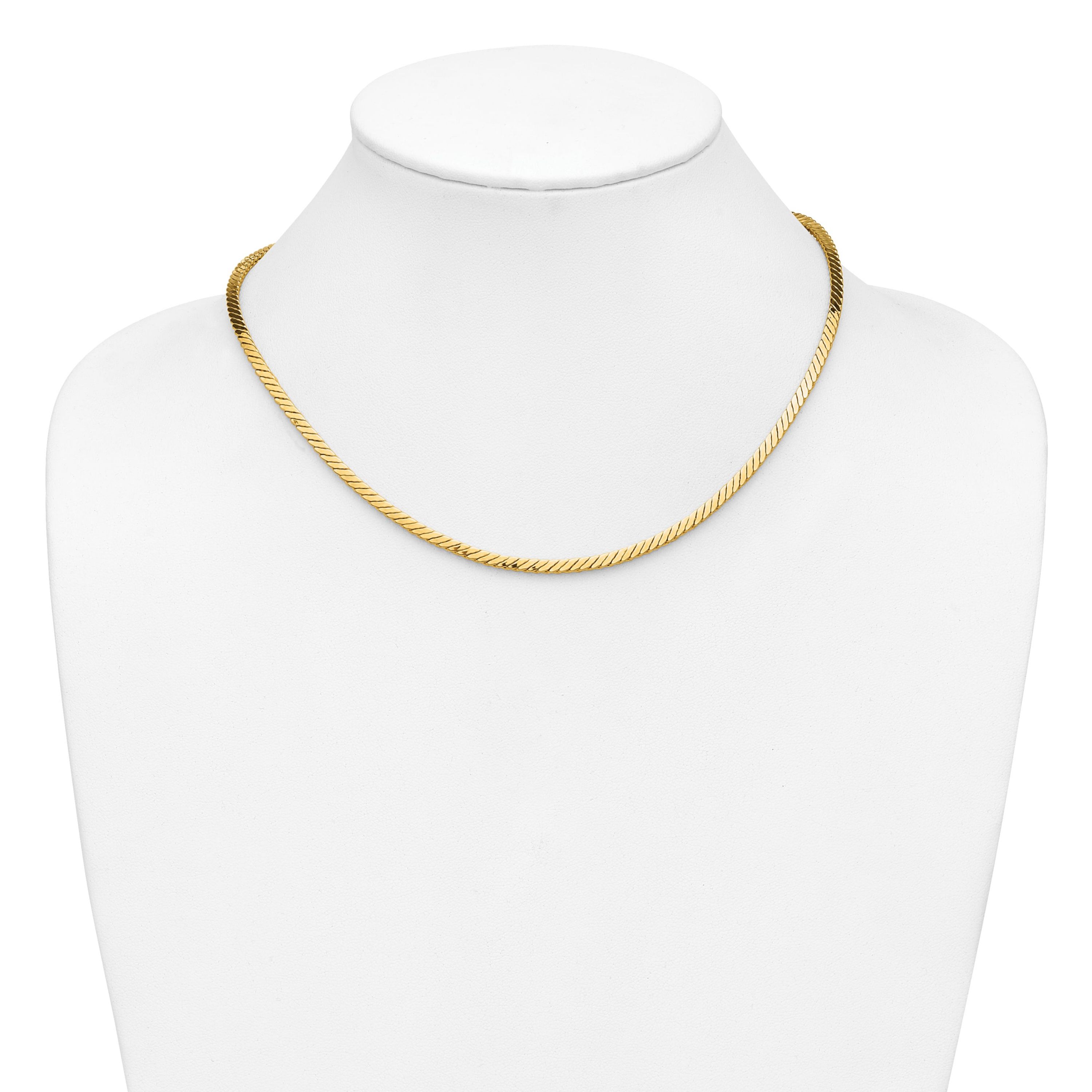 14K Yellow Gold Polished Fancy Link Necklace