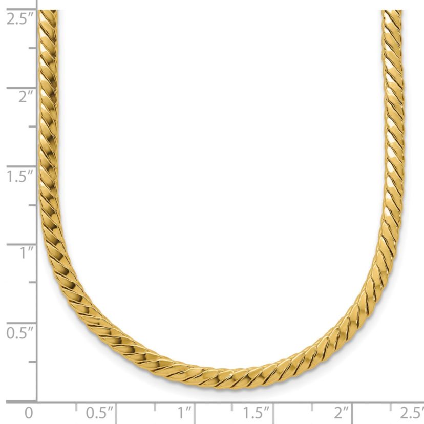 14K Yellow Gold Polished Fancy Link Necklace