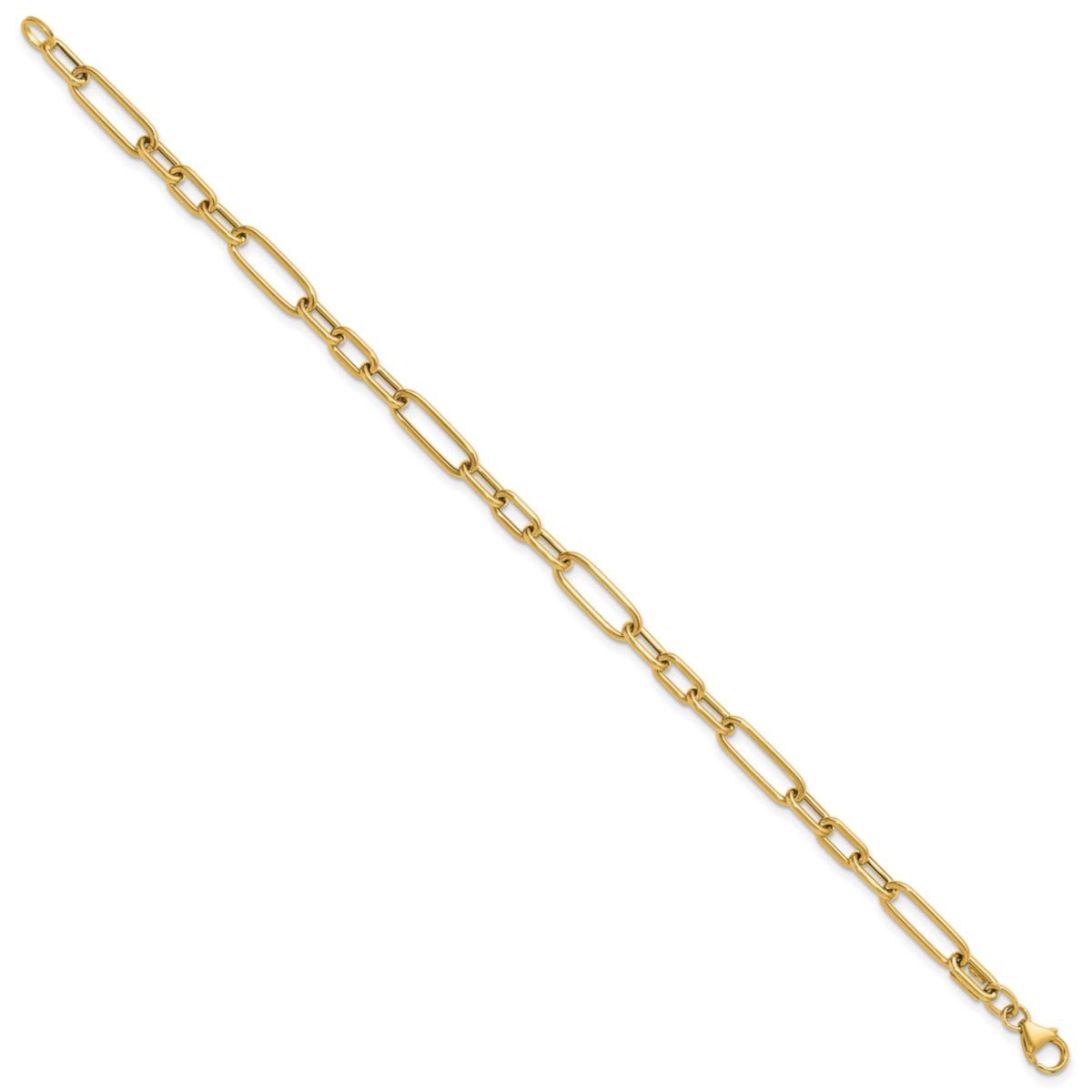 14K Yellow Gold Polished Fancy Link Bracelet