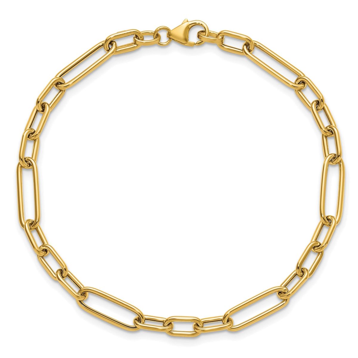 14K Yellow Gold Polished Fancy Link Bracelet