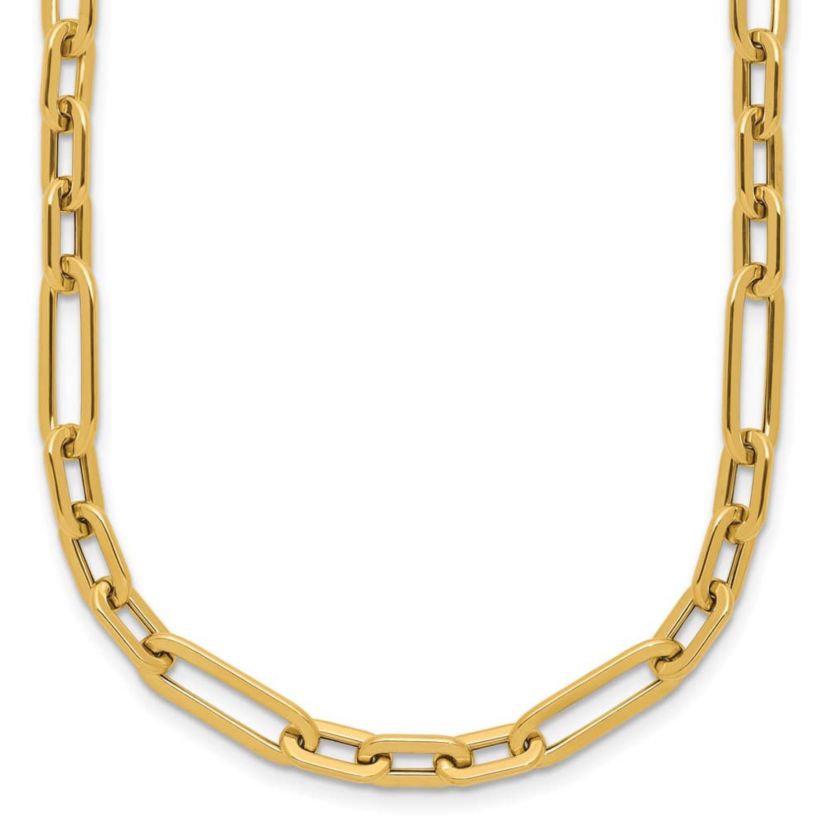 14K Yellow Gold Polished Fancy Link Necklace