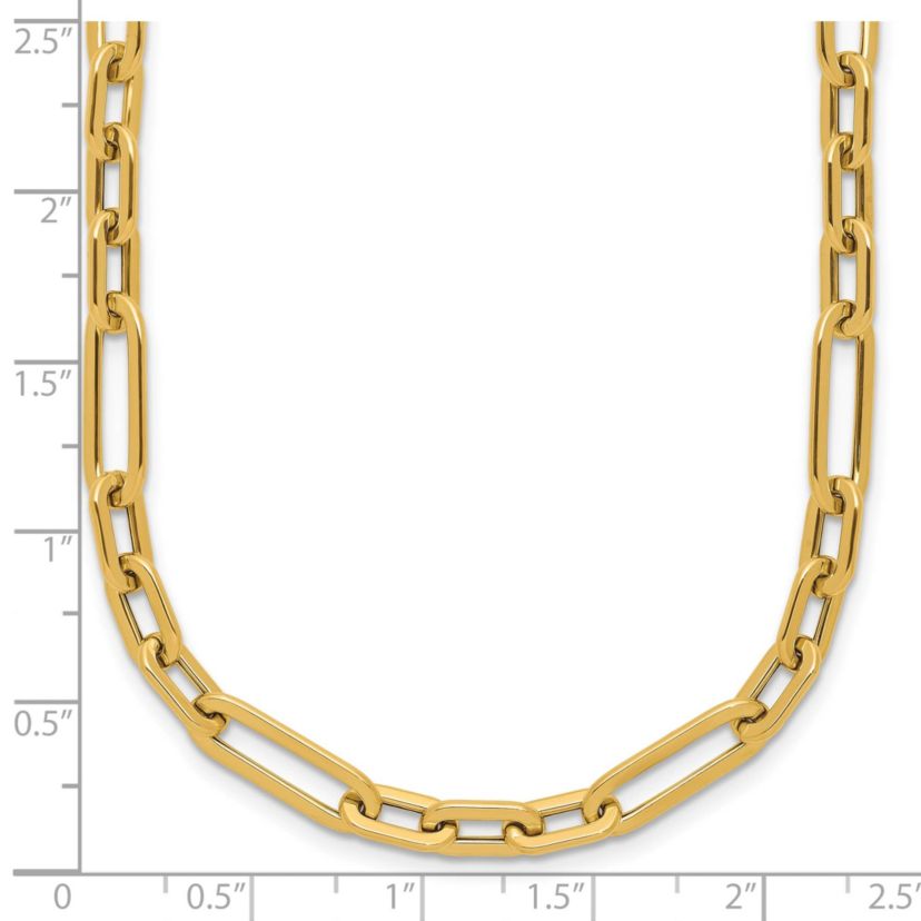 14K Yellow Gold Polished Fancy Link Necklace