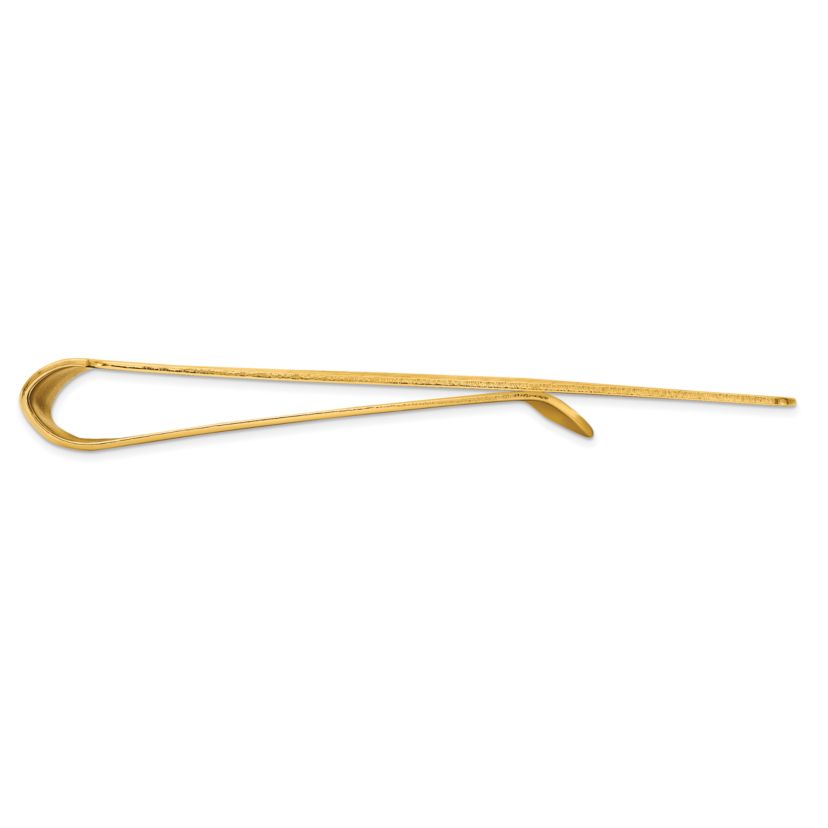 14K Yellow Gold #1 Dad Mens Money Clip
