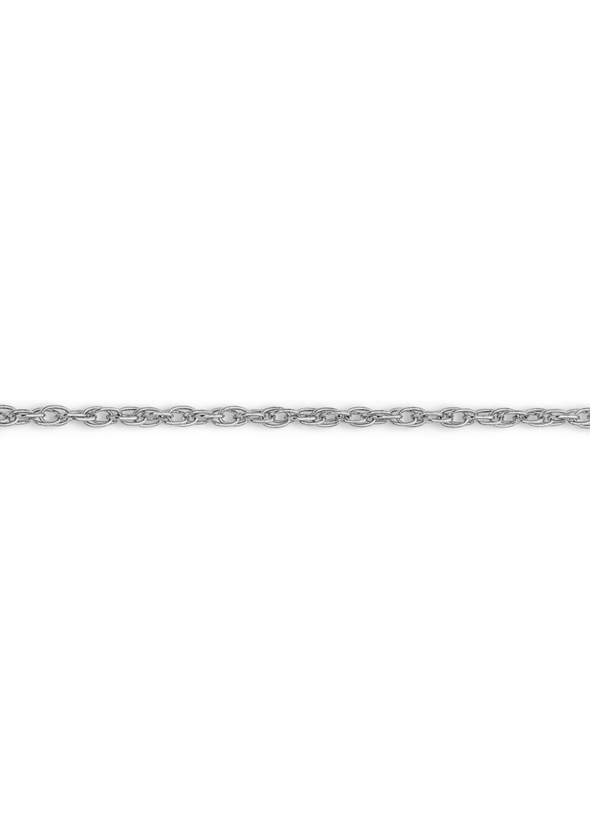 1/10 ct. t.w. Black and White Diamond Triple Heart Pendant with 18-inch Cable Chain in 14K White Gold