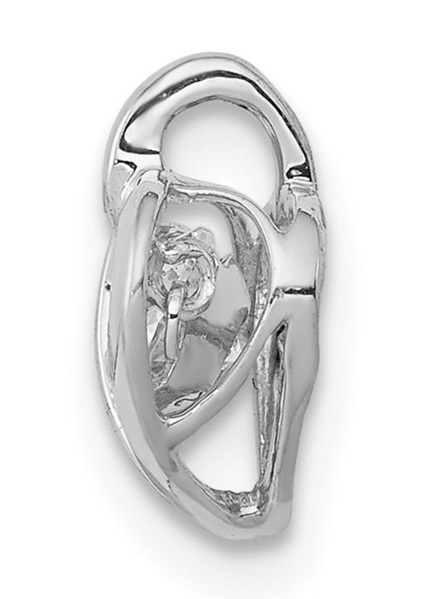 1/4 ct. t.w. Vibrant Diamond Heart Pendant in 14K White Gold