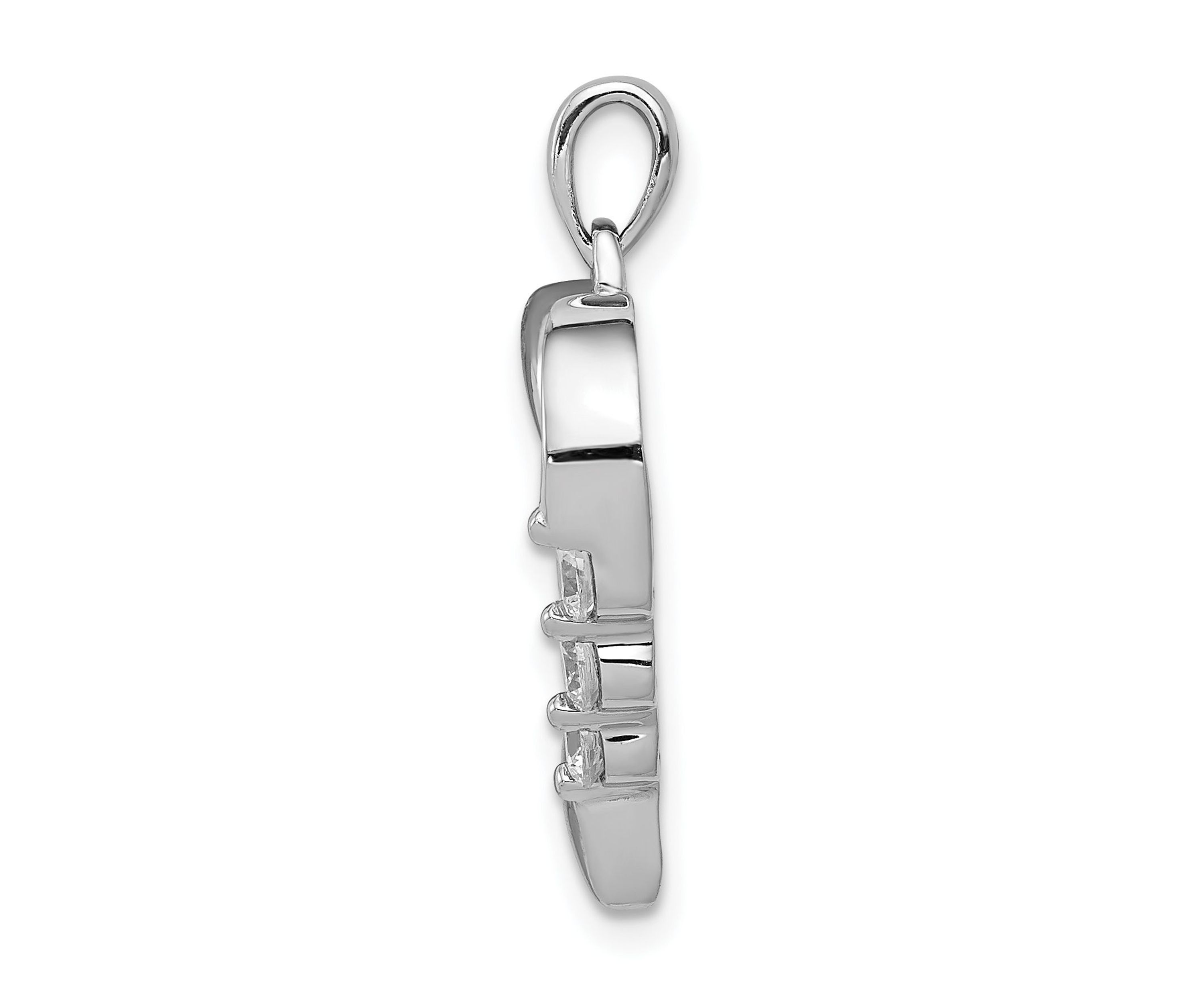 1/4 ct. t.w. Diamond Heart Pendant in 14K White Gold