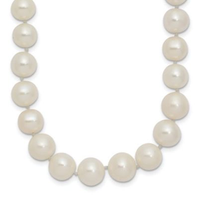 Belk & Co 14K Yellow Gold 7.5-9mm White Freshwater Cultured Pearl Graduated Necklace