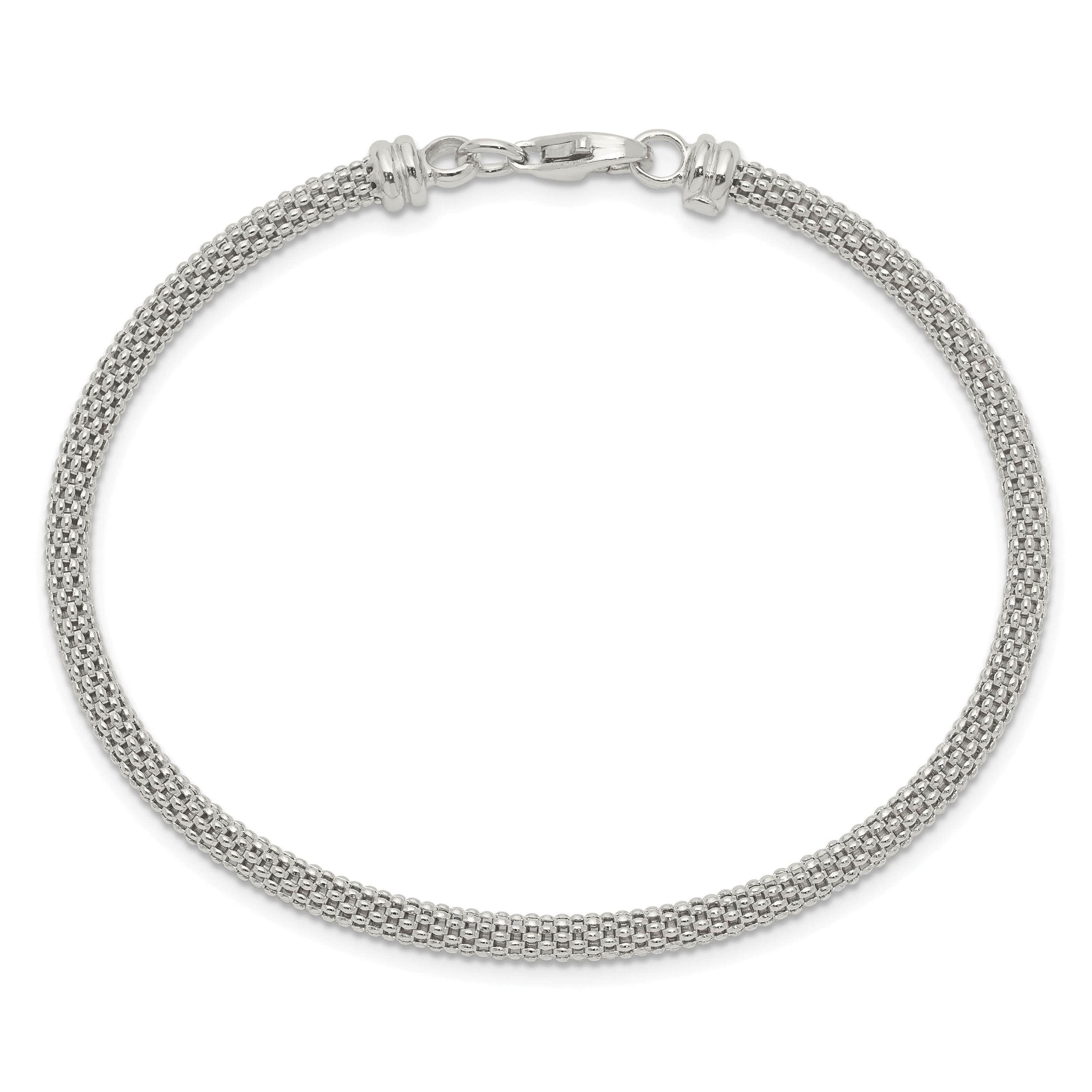 Sterling Silver Textured with Clasp Bangle
