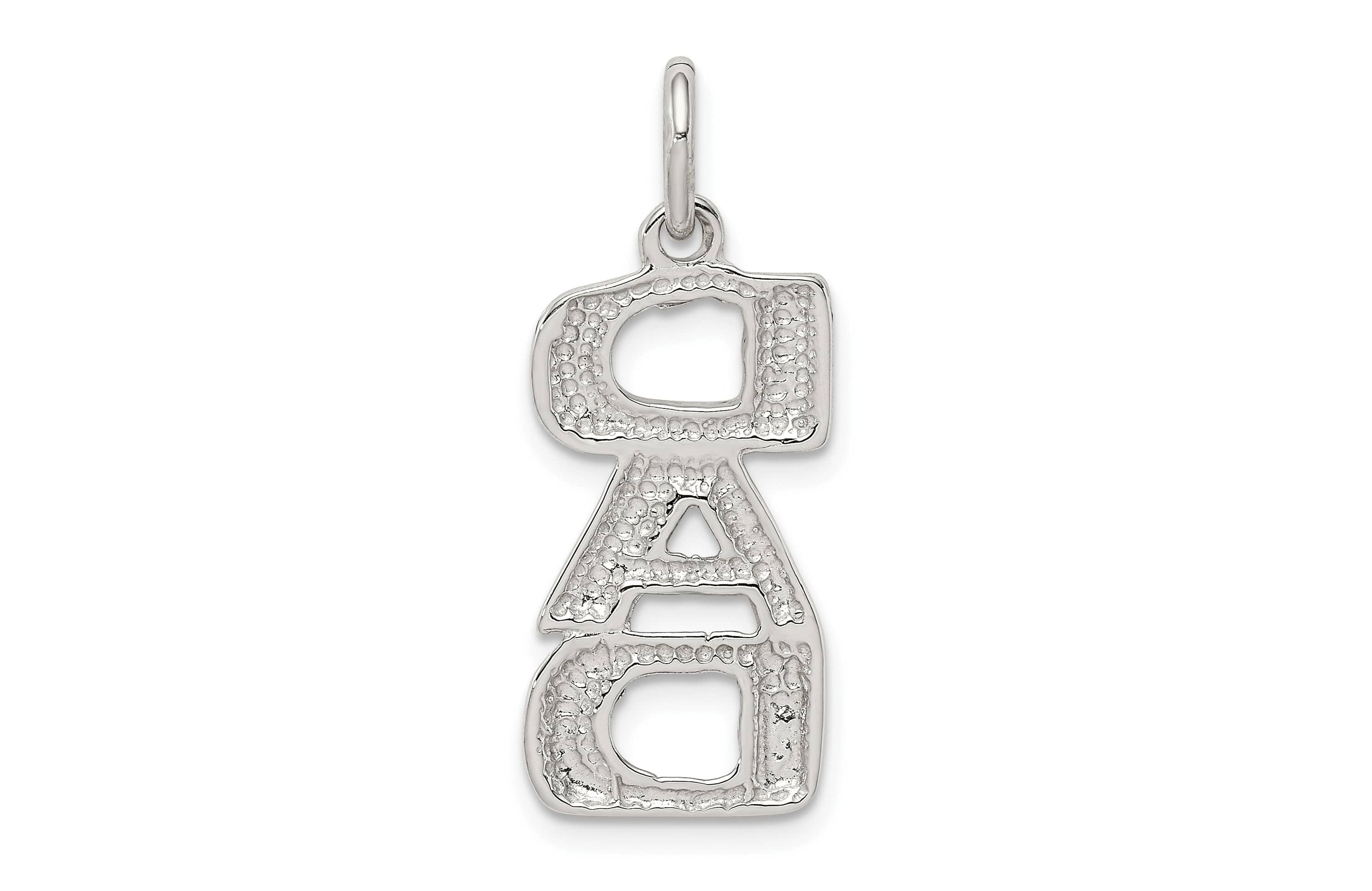 Sterling Silver DAD Charm