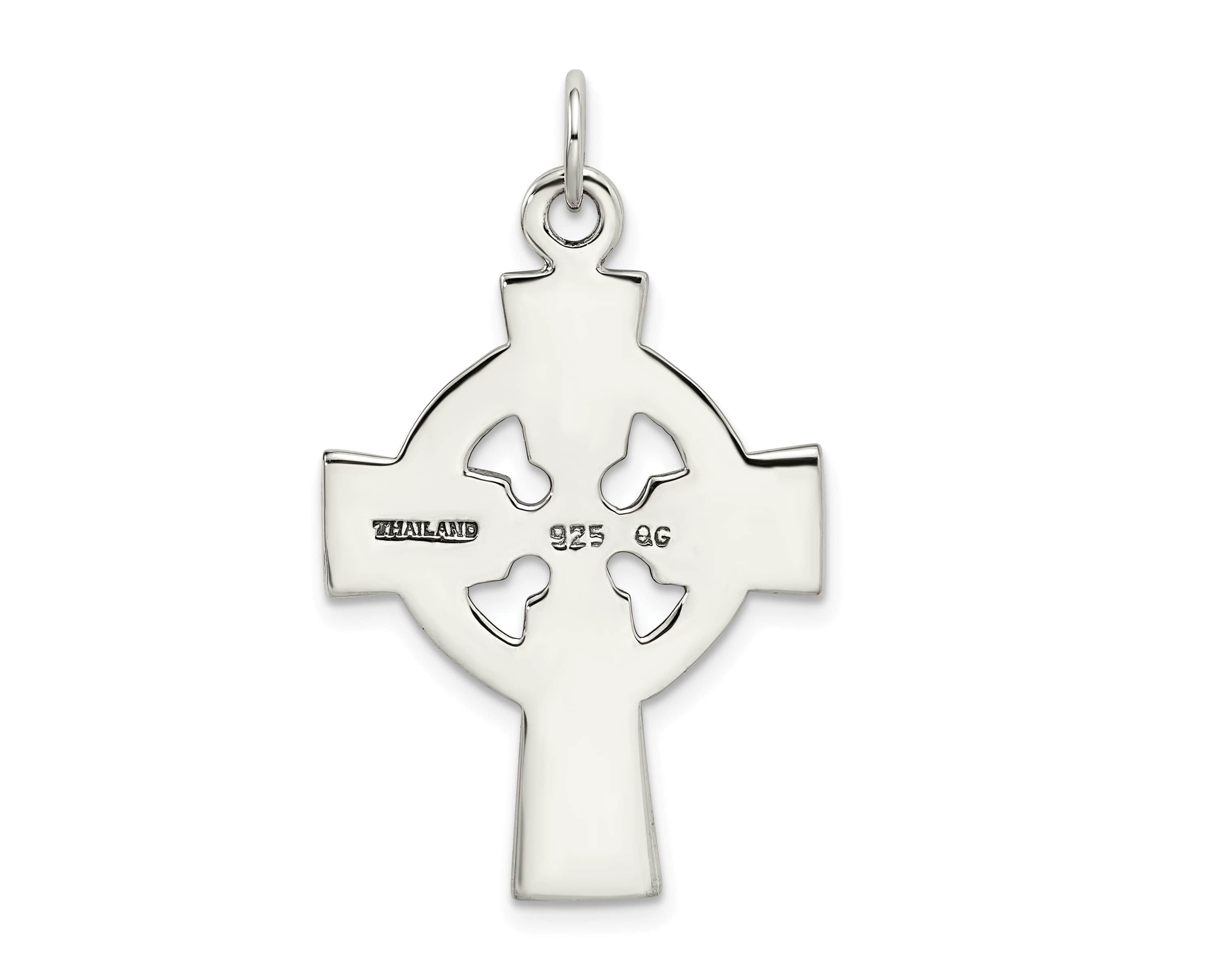 Sterling Silver Antiqued Celtic Cross Charm