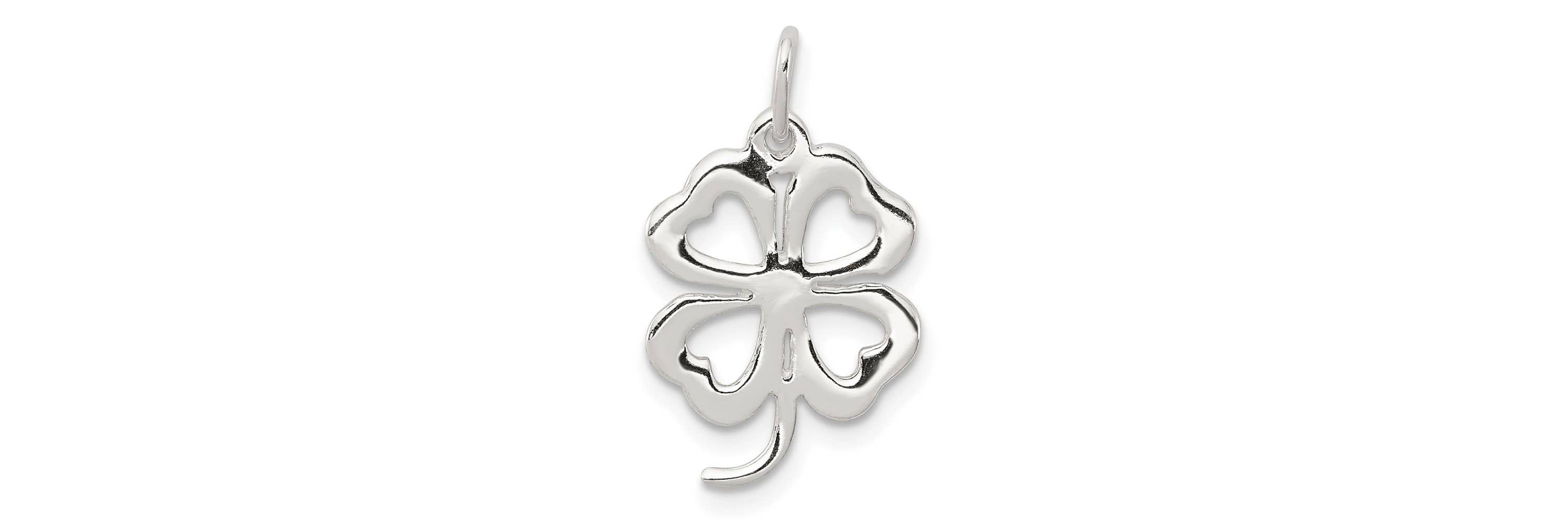 Sterling Silver 4-leaf Clover Charm
