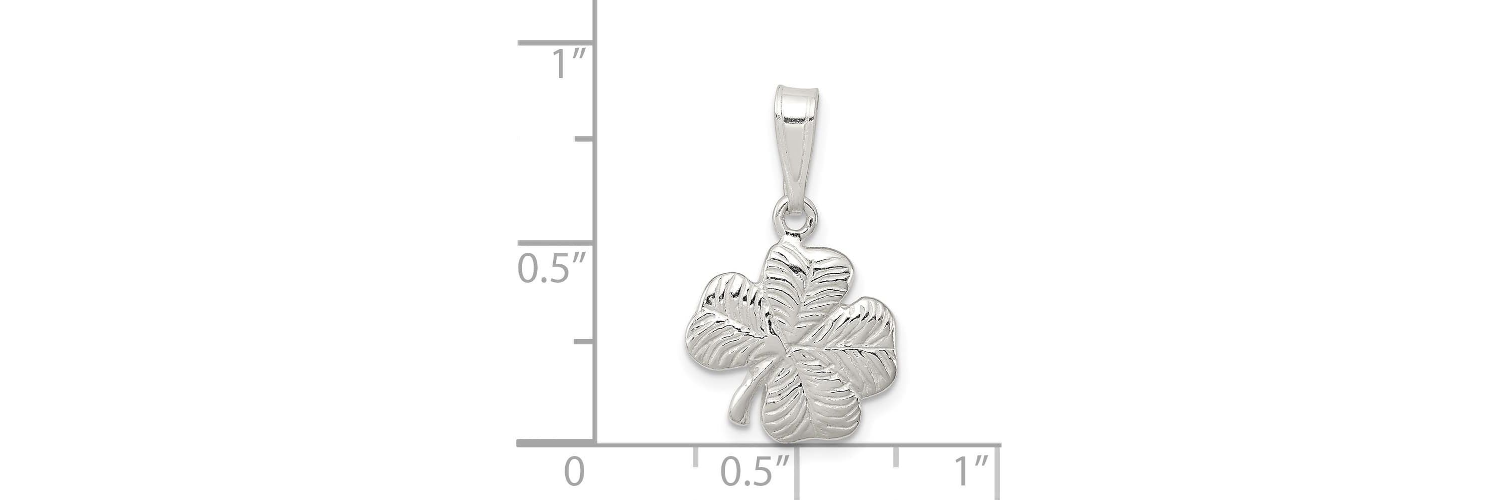 Sterling Silver 4-leaf Clover Charm