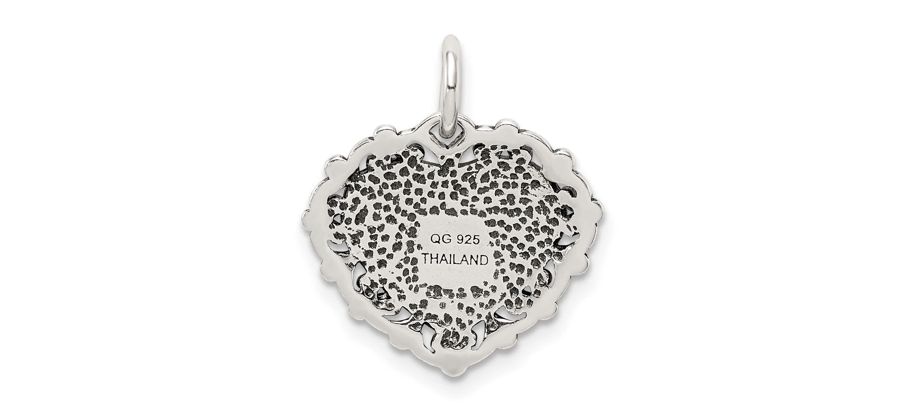 Sterling Silver Antiqued Daddys Little Girl