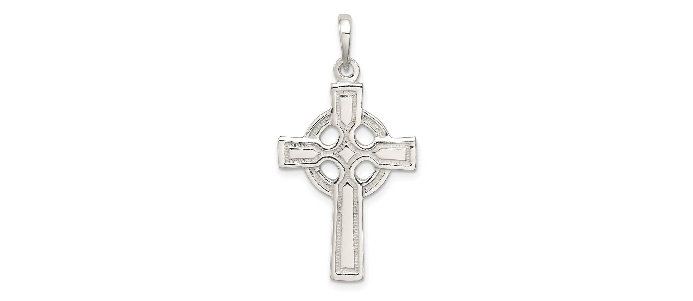 Sterling Silver Polished Cross Pendant