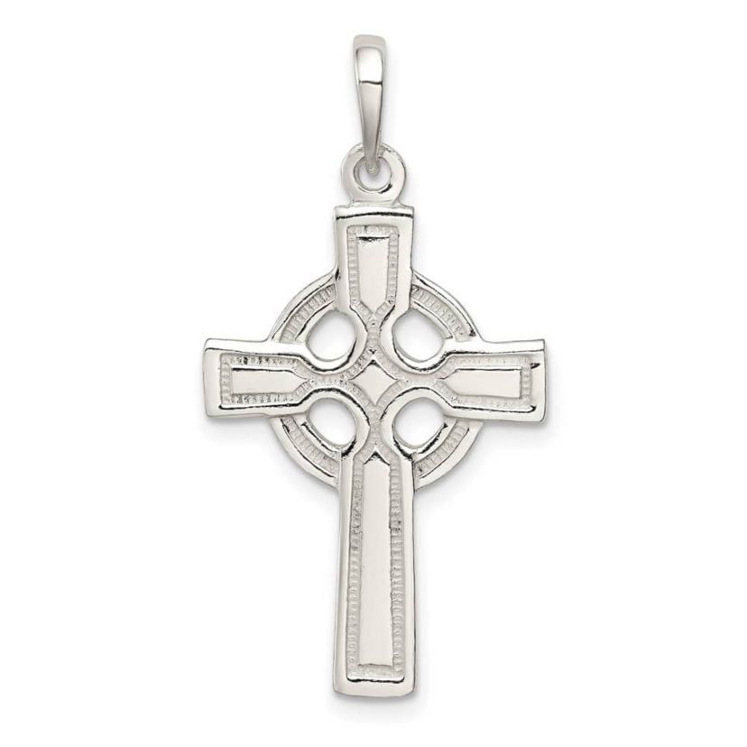 Sterling Silver Polished Cross Pendant