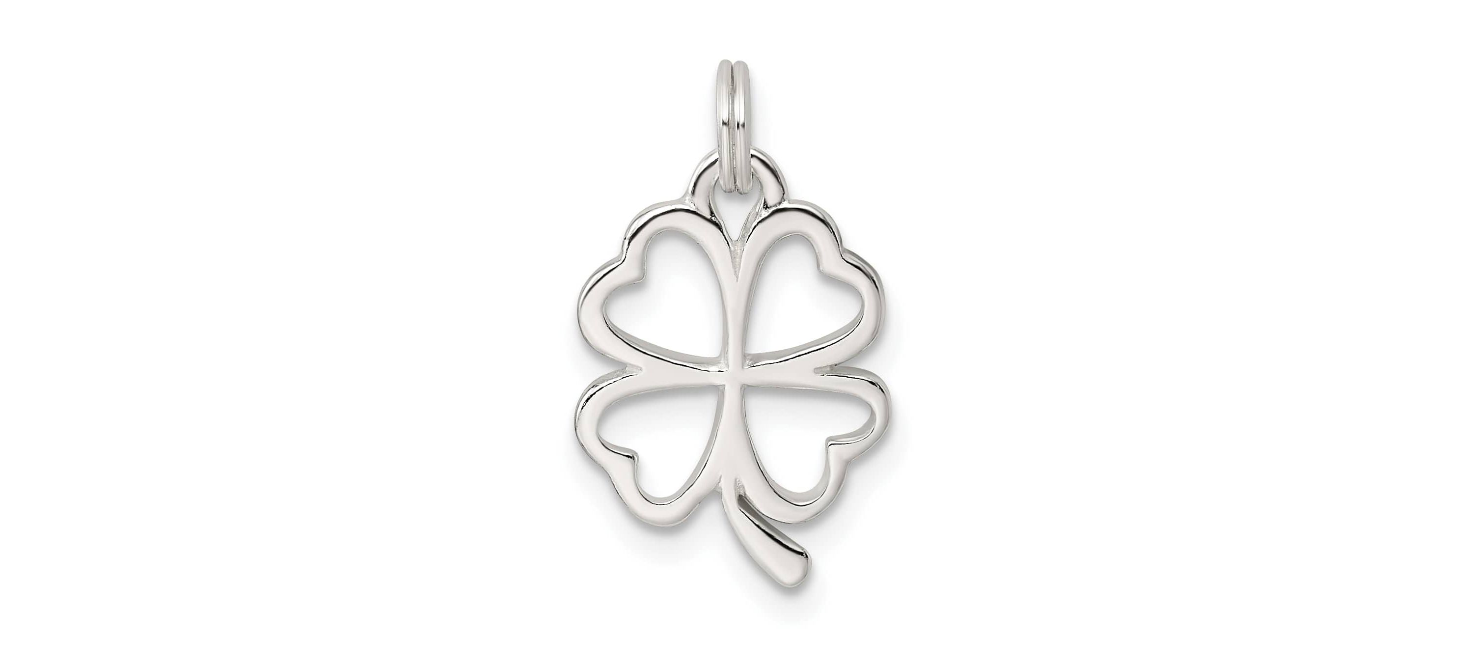 Sterling Silver Four Leaf Clover Charm