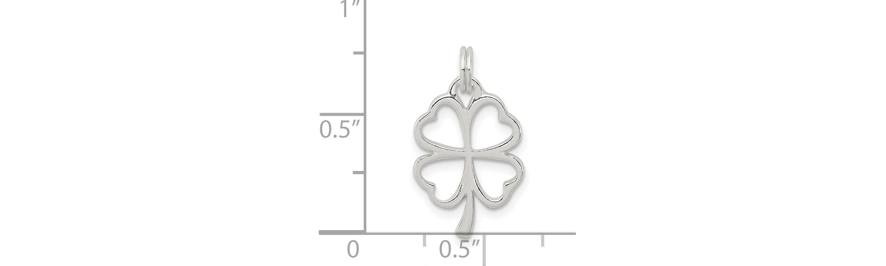 Sterling Silver Four Leaf Clover Charm