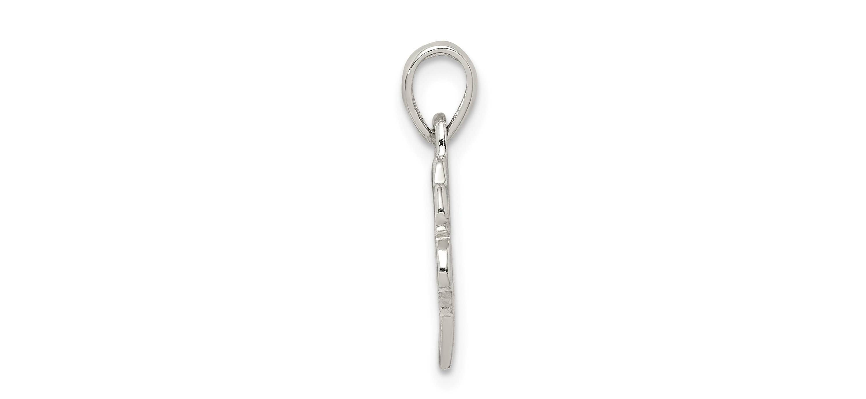 Sterling Silver Polished Clover Pendant