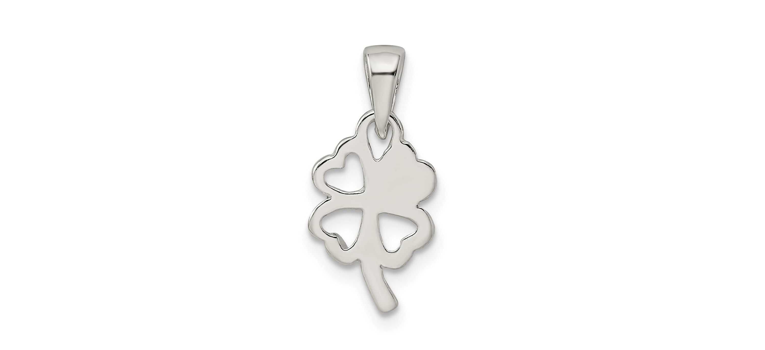 Sterling Silver Polished Clover Pendant
