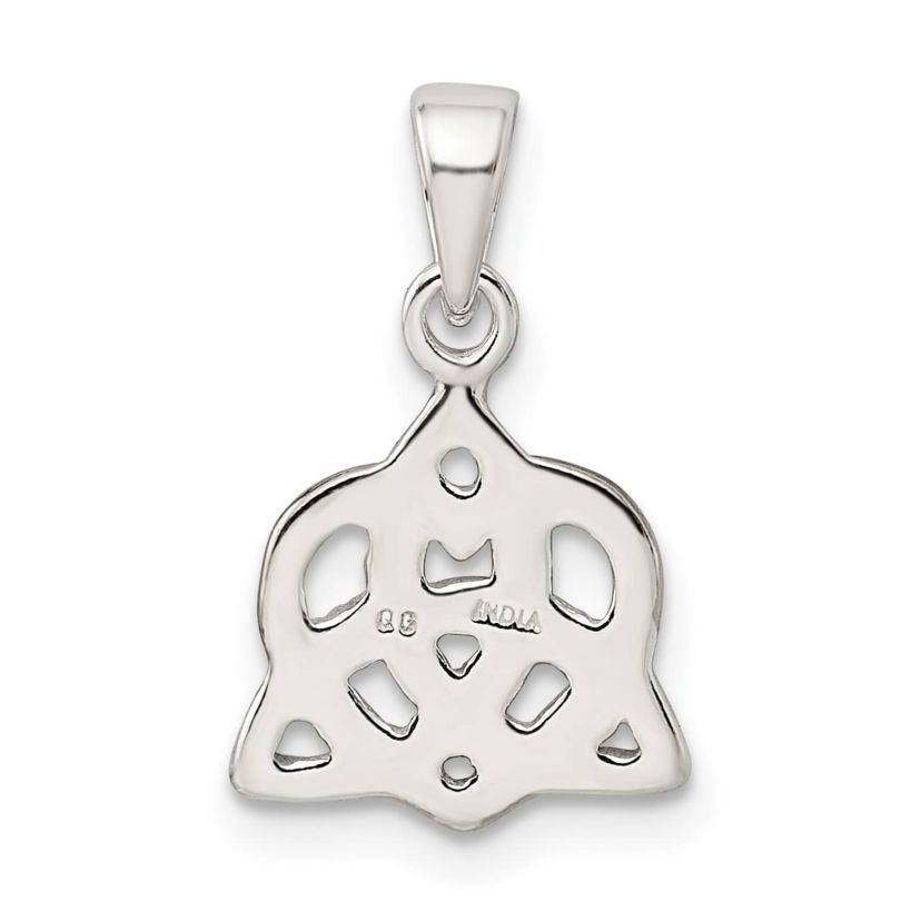 Sterling Silver Trinty Knot and Rose Tone Heart Pendant