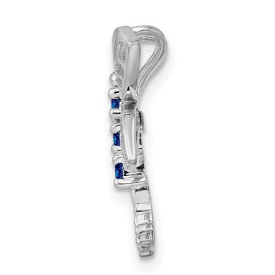 1/4 ct. t.w. Sapphire Dragonfly Pendant in Rhodium-plated Sterling Silver
