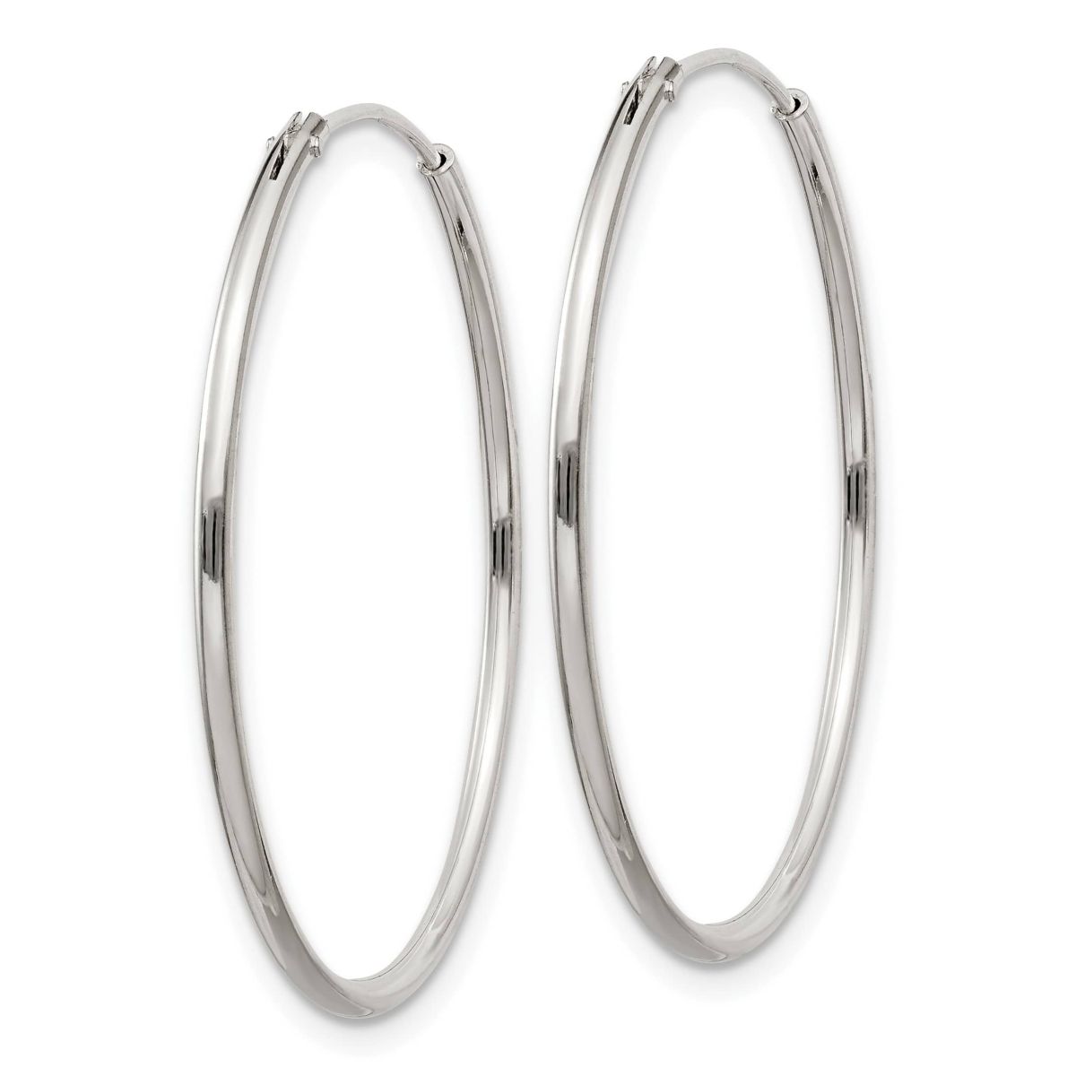 Sterling Silver 1.3mm Endless Hoop Earrings