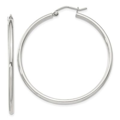 Belk & Co Sterling Silver 2mm Round Hoop Earrings