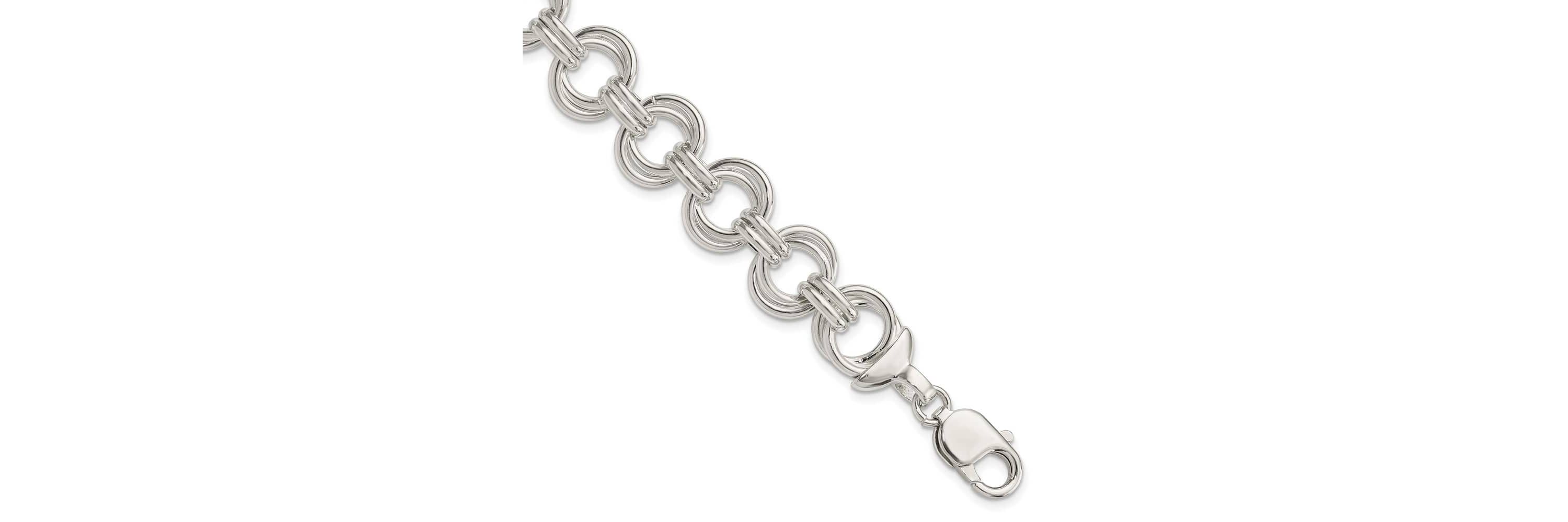 Sterling Silver Fancy Link Bracelet