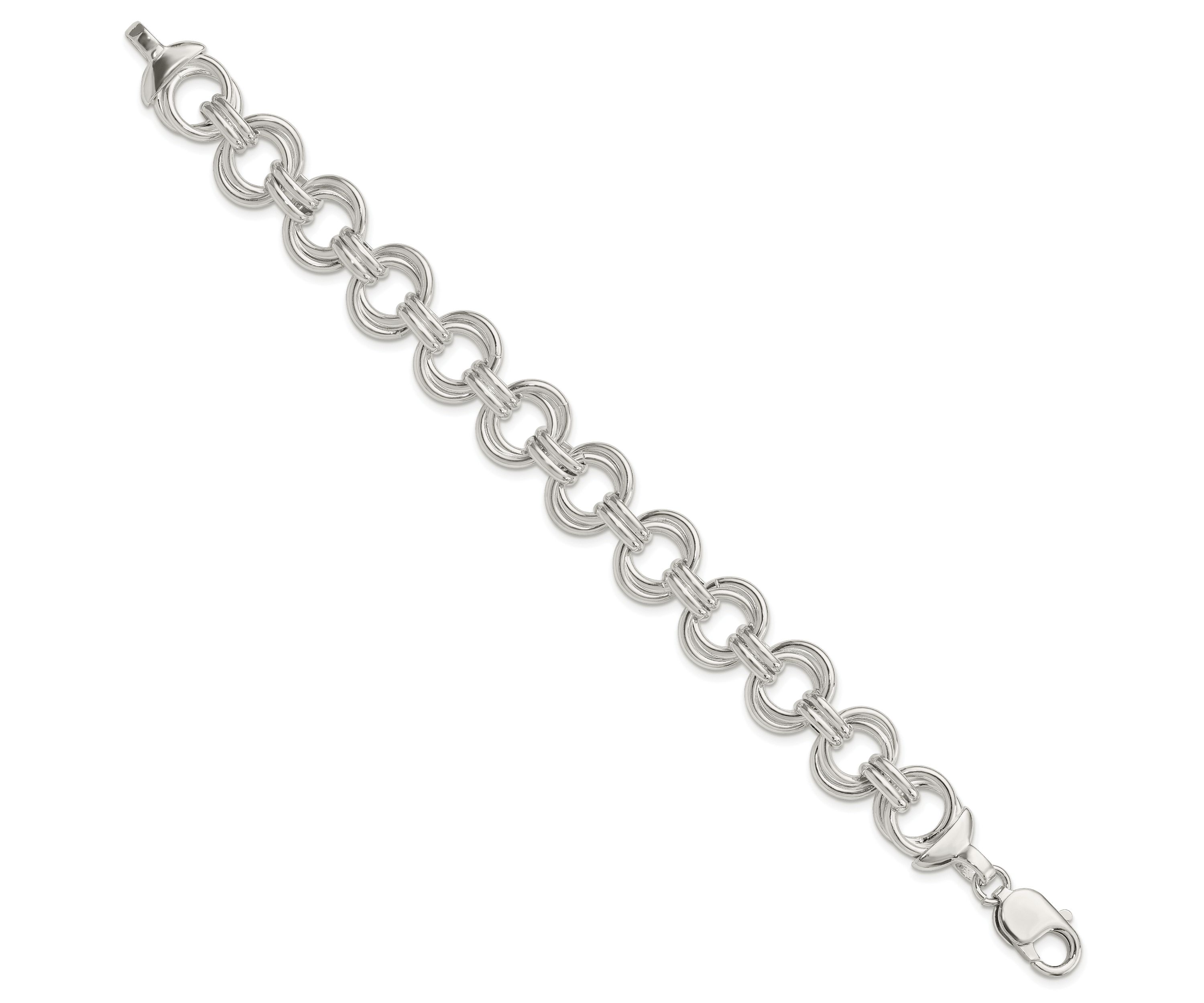 Sterling Silver Fancy Link Bracelet