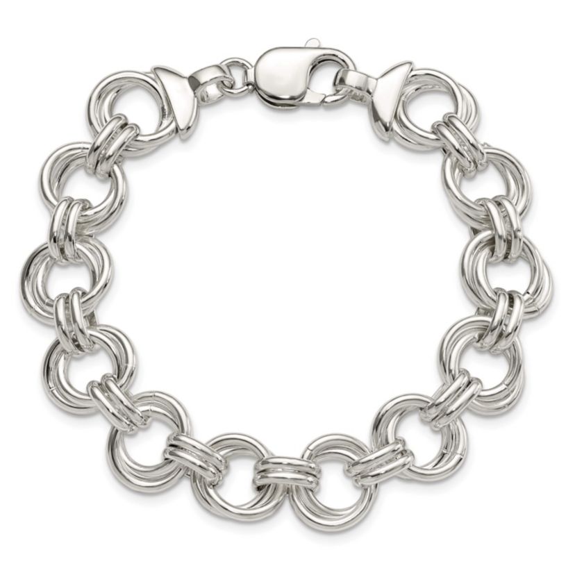 Sterling Silver Fancy Link Bracelet