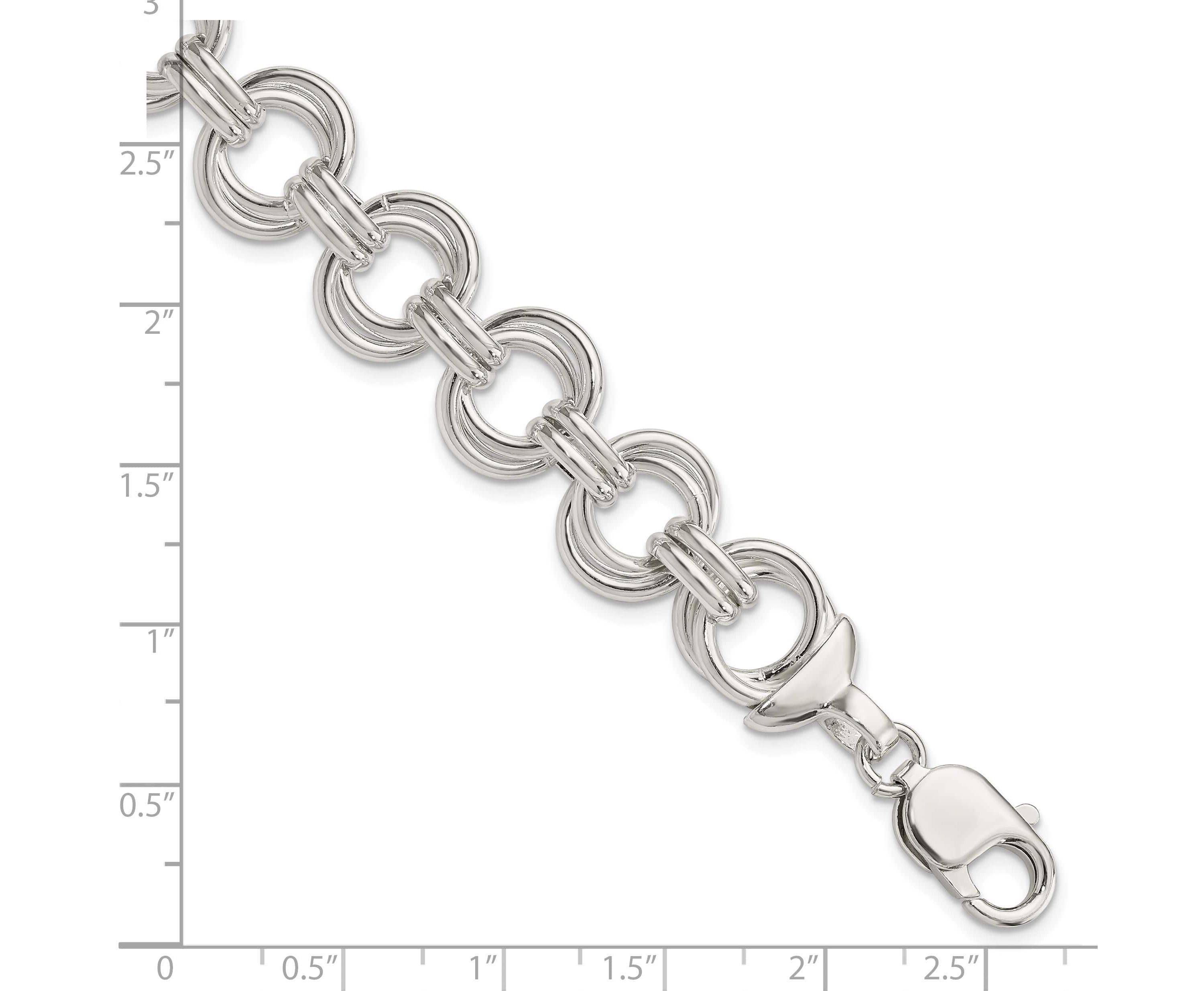 Sterling Silver Fancy Link Bracelet