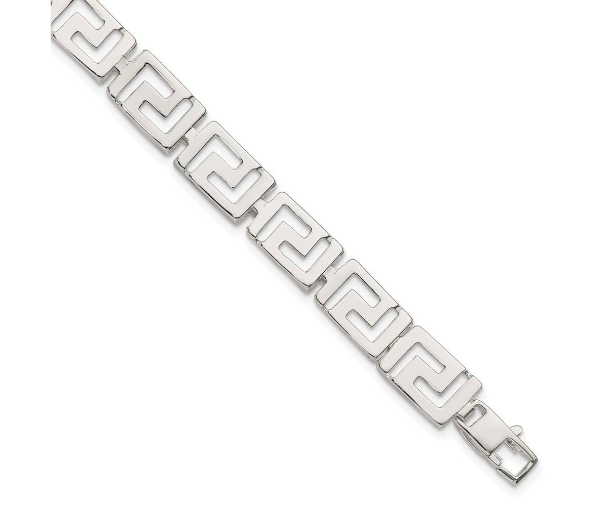 Sterling Silver Greek Key Bracelet