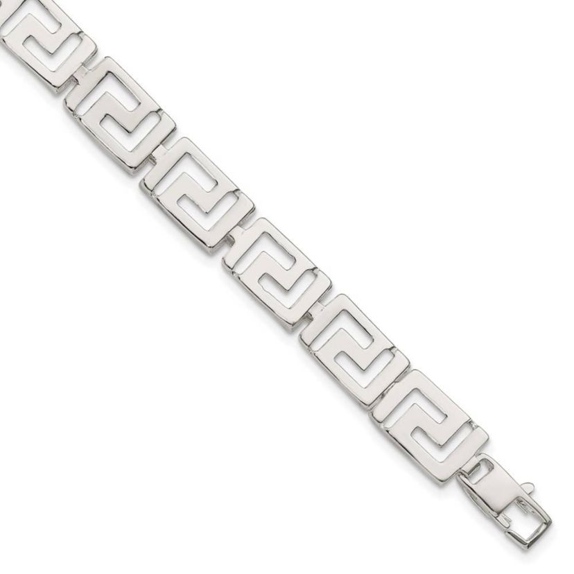 Sterling Silver Greek Key Bracelet
