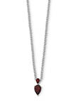 1.55 ct. t.w. Garnet Necklace in Sterling Silver and 14K Gold True Two-Tone Accent
