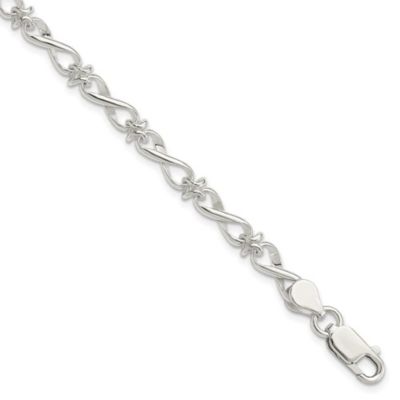 Belk & Co Sterling Silver Polished Fancy Link Bracelet