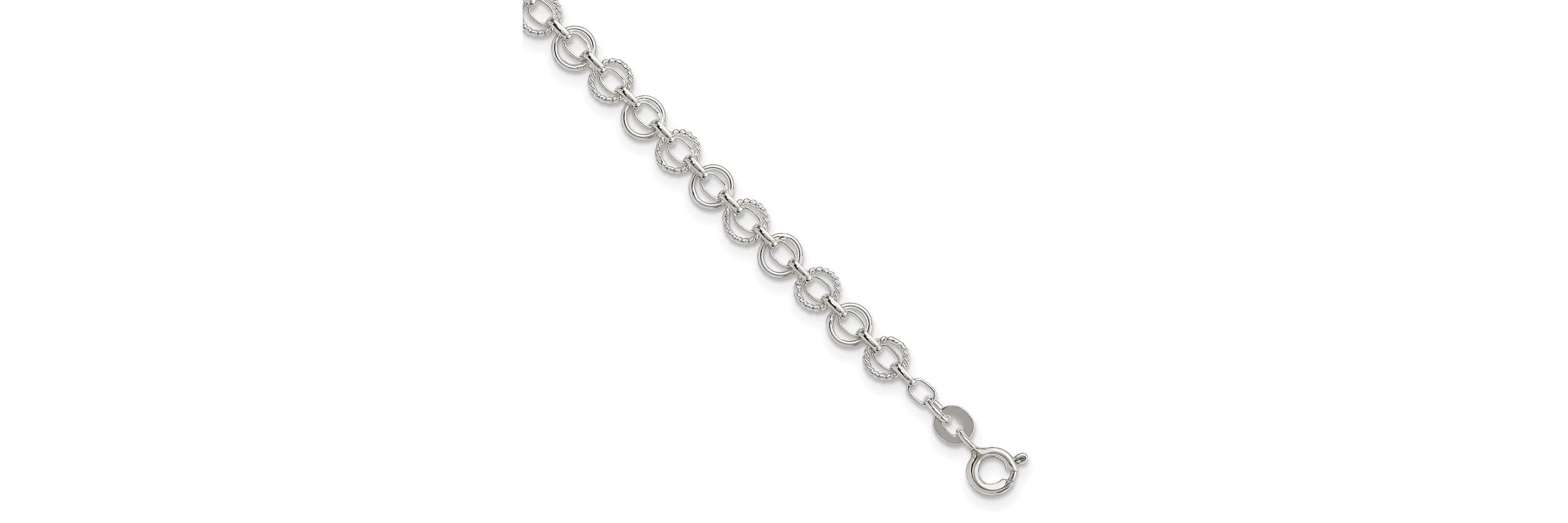 Sterling Silver 5mm Fancy Bracelet