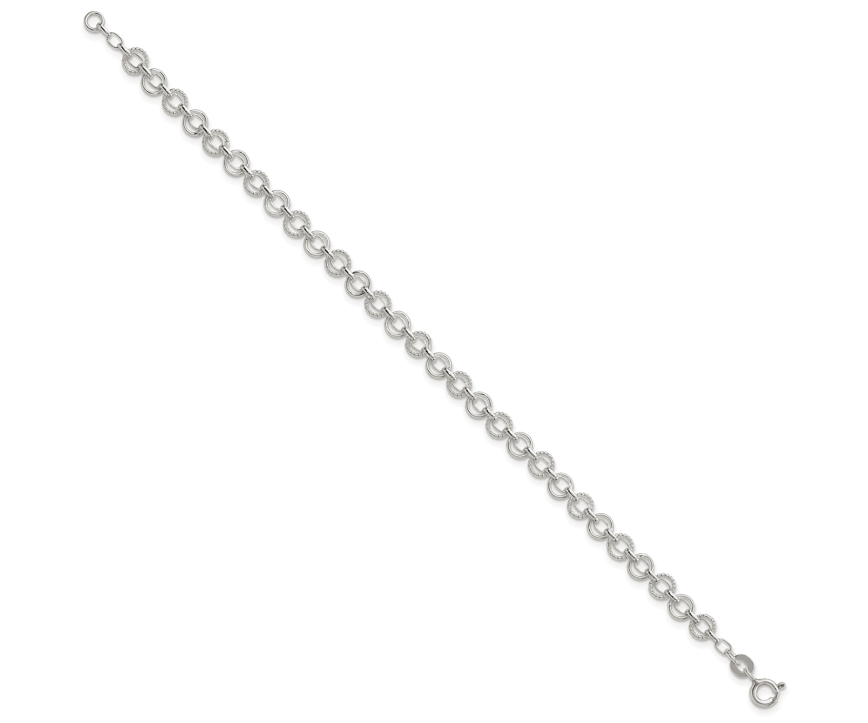 Sterling Silver 5mm Fancy Bracelet