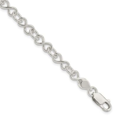 Belk & Co Sterling Silver Polished Fancy Link Bracelet