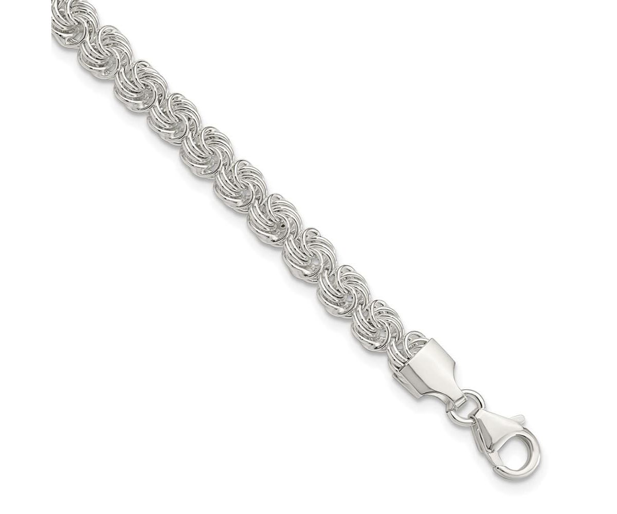 Sterling Silver Polished Love Knot Bracelet