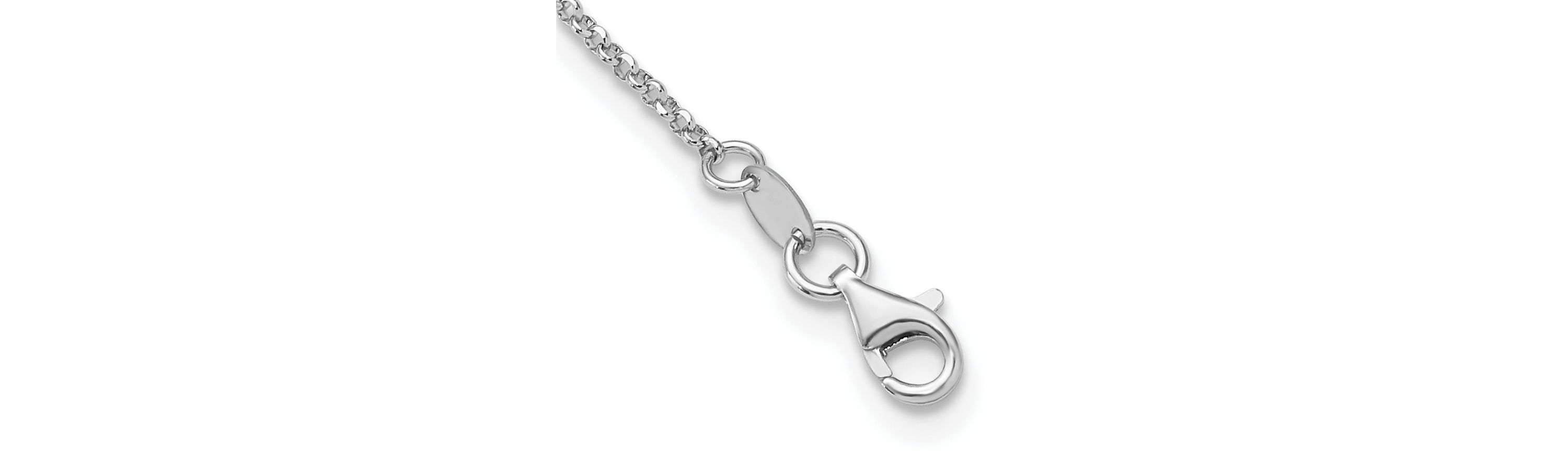 Sterling Silver Rhodium-plated Etched Circles Necklace