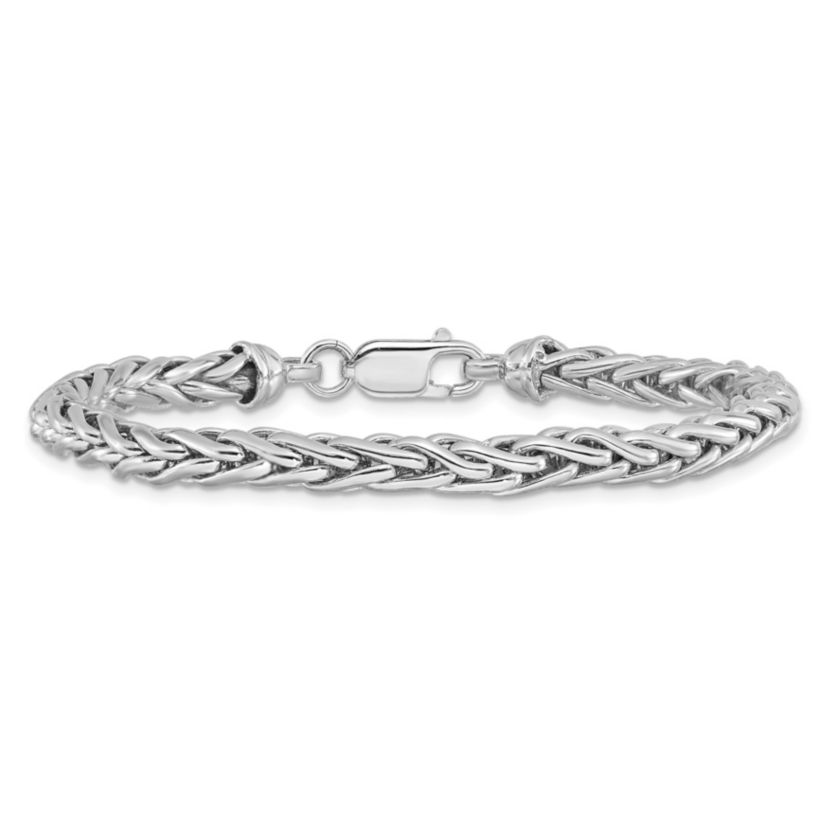 Sterling Silver Rhodium-plated 7.5 Inch Bracelet