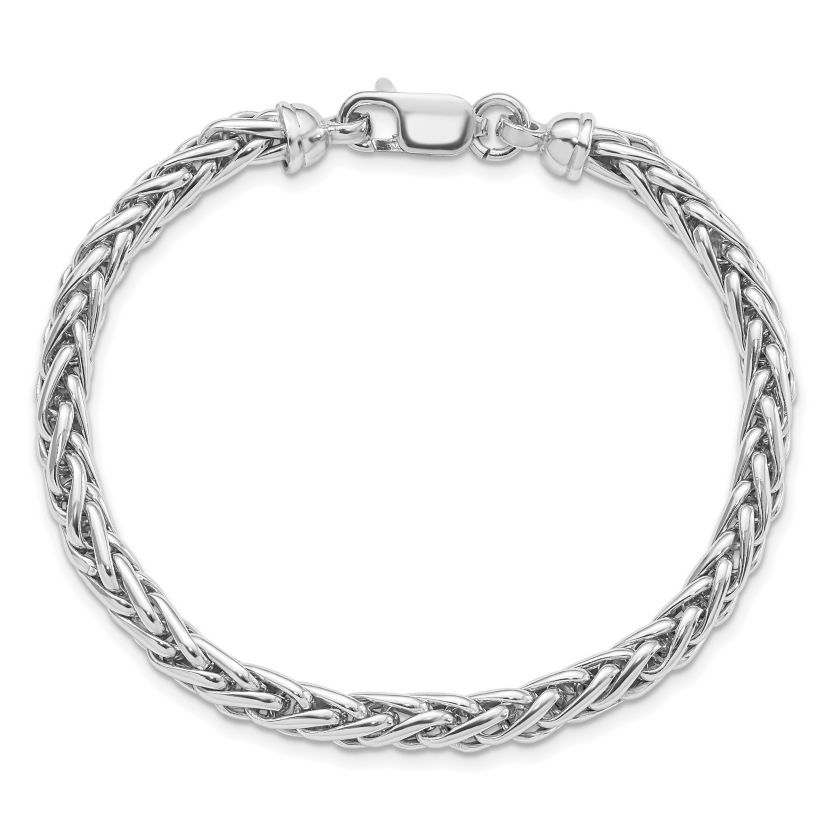 Sterling Silver Rhodium-plated 7.5 Inch Bracelet