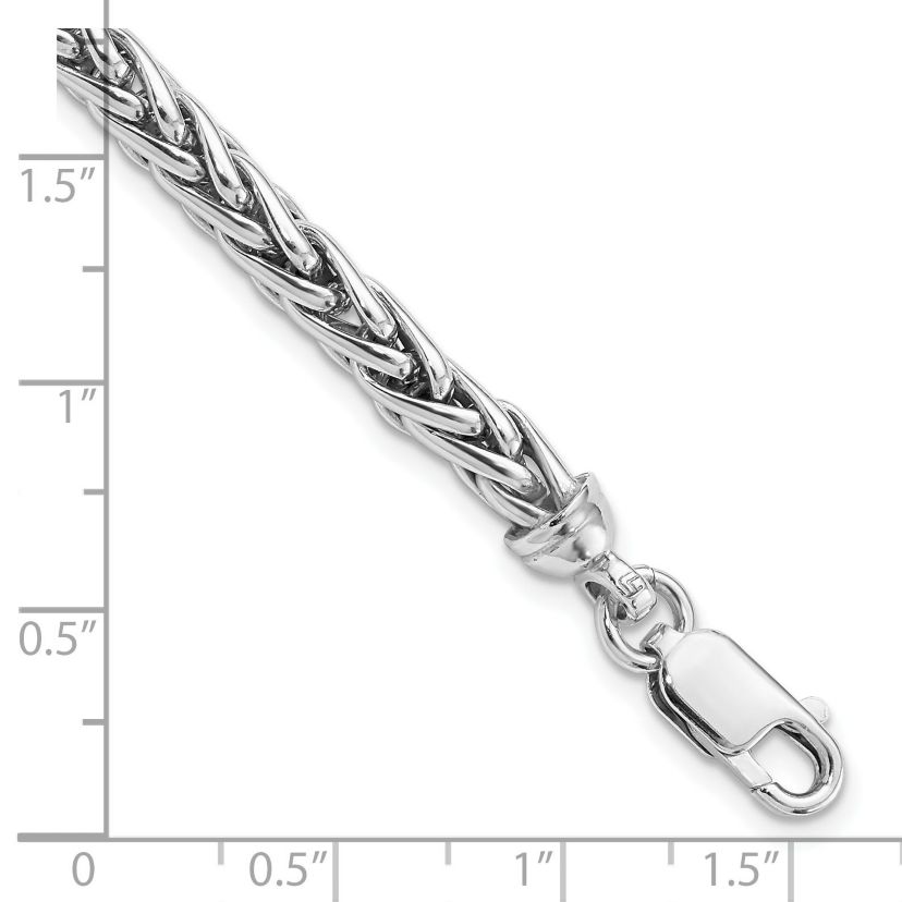 Sterling Silver Rhodium-plated 7.5 Inch Bracelet
