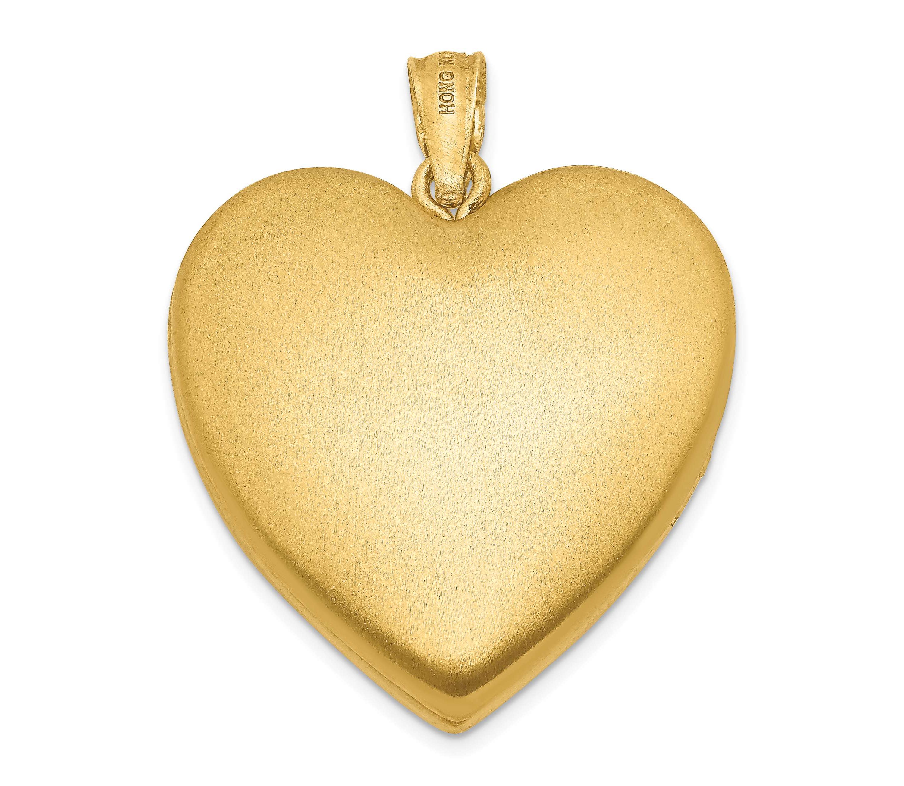 1/20 Gold Filled Grandma 23mm Enameled Family Heart Locket