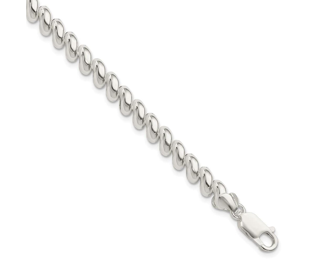 Sterling Silver 7mm San Marco Bracelet