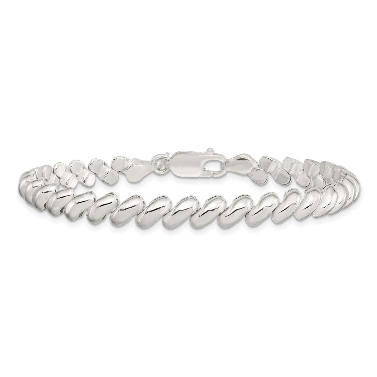 Sterling Silver 7mm San Marco Bracelet