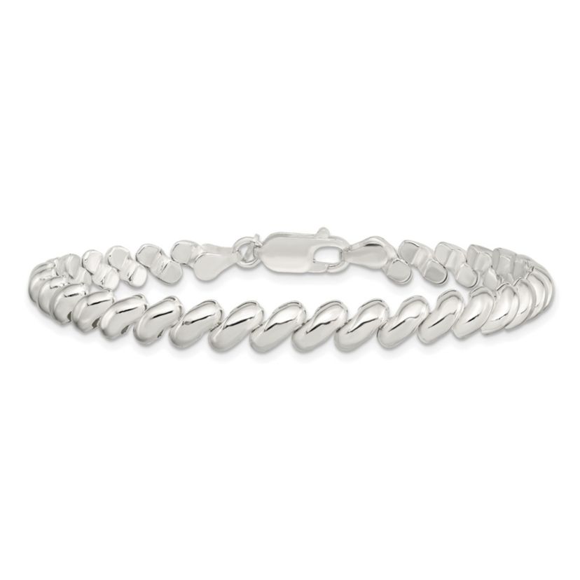 Sterling Silver 7mm San Marco Bracelet
