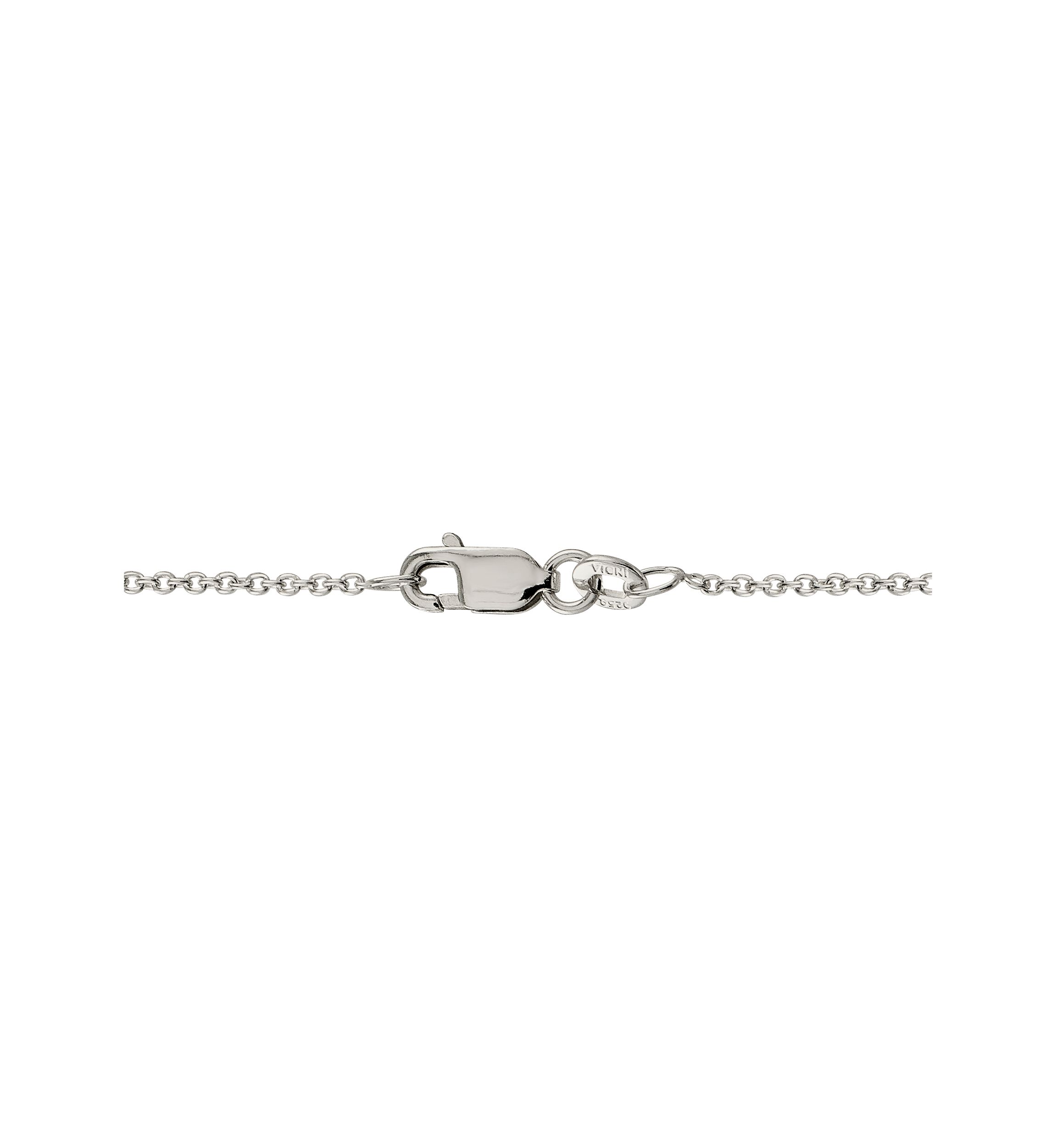 1/10 ct. t.w. Diamond Figure 8 Pendant with 18 Inch Chain in Rhodium Plated Sterling Silver
